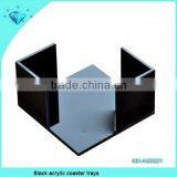 3mm Black Acrylic Desk Storage Boxes thumbnail-3