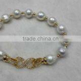 Alloy AA 10-11mm Freshwater Pearl Bracelet thumbnail-1