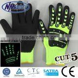 NMSAFETY 13 Guage New Design Cut Resistant Glove/Luminous TPR Gloves/mechanic Gloves thumbnail-1