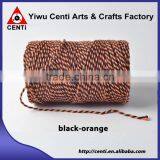 Classical Original Black and Orange Double Coloured Cotton Bakers Twine for Halloween thumbnail-1