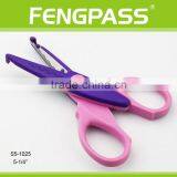 S5-1025 5.25 Inch 2Cr13 Stainless Steel Blade With Plastic Handle Zig Zag Shears thumbnail-2