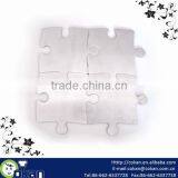4pcs Puzzle Shape Stainless Steel Coaster Set CK-N003 thumbnail-1