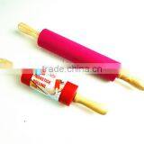 16161 Rolling Pin Non-Stick Silicone Surface Rolling Pin Wooden Rolling Pin Handl thumbnail-4