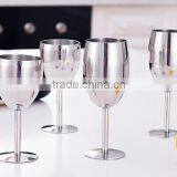 8oz Stainless Steel Wine Cup Metal Silver Goblet for America thumbnail-2