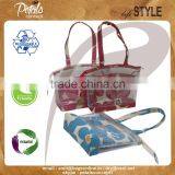 2017 See Through PVC/Juco Tote Bag Purse With Pouch thumbnail-3