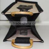 One Bottle Wine Juco Laminated Juco Bag With Window/juco Wine Bag Wholesale thumbnail-2