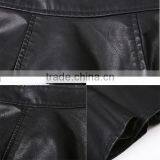 2014 Latest Design Black Winter Sexy Mini Short Leather Skirt for Women thumbnail-6