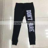 Women Fashion Print Black Slim Fit Sports Trousers thumbnail-1