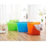 Plastic Laundry Basket With Handle Dirty Clothes Storage Basket