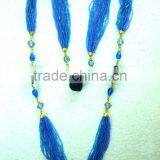 Blue Bead Necklaces thumbnail-1