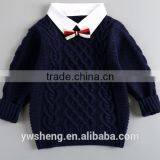 Latest New Design Baby Boy Cashmere Knitted Sweater thumbnail-4