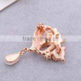 New Design Cat Eye Fox Brooch Crystal Pink Cat Eye Fox Brooch for 2016 Party Favor Gifts thumbnail-3