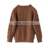 Army Green Round Neck Boys Combat Pullover Sweater thumbnail-3