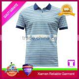 Custom Multi-color Striped Polo Shirt for Men, High Quality Polo Shirts Wholesale China thumbnail-3