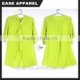 Customized solid colour new arrival lady blouses