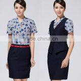 Fashion Airline Pilot Stewardess Uniform/ Female Aerial Work Clothes Air Stewardess Uniform thumbnail-5