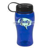USA Made 18 oz Transparent Sports Bottle With Tethered Lid - BPA/BPS-free, FDA Compliant and Comes With Your Logo thumbnail-1