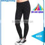 Wholesale Women Fitness Leggings Custom Fashion Polka Dot Printing Tight Leggings Guangzhou Supplier thumbnail-1