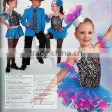 Feather Skirt Girl's Dance Dress With Boy's Costumes-school Girl Costume thumbnail-1