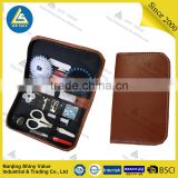 Best seller different colors promotional gift type PU bag sewing kit