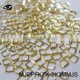 Nail Studs 3x3mm Gold Square Hole Nailhead For Nai Art thumbnail-3