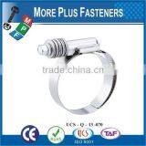 Made in Taiwan Stainless Steel Strong Stainless Steel Hose Clamps Flexible Hose Clamp Heavy Torque Hose Clamp thumbnail-2