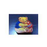 Bear-Shaped Tin Box,Metal Can