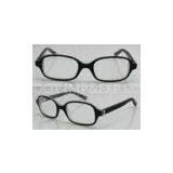 Black Hand Made Acetate Optical Rectangle Glasses Frames For Youth Boy