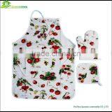 Kitchen Apron Oven Mitt Set Apron Set Christmas Towel&kitchen Set&pot Holder 3pcs/set thumbnail-1