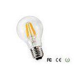 Warm White 3000K 6W A60 Dimmable LED Filament Bulb 110V for Factories