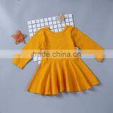 B22617A Europe Children Cotton Pleated Princess Dress thumbnail-5