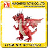 Light music Electric red dragon with 3 head and moving