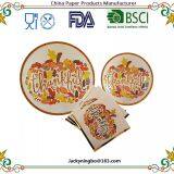 Disposable Dinnerware Set Kids Party Supplies - Includes Plastic Knives Spoons Forks Paper Plate Cup Napkin thumbnail-5