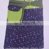 Lovely Grape Shade Exotic Flower Print Gypsy Wrap Around Skirt With Belt HHCS 111 F