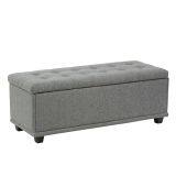 Linen Ottoman Chair,Hotel Chair,Restaurant Chair,Fully KD Chair With Storage-HL-6004 thumbnail-1