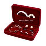 Velvet Jewelry Box Storage Box High-end Exquisite Earrings Ring Bracelet Necklace Simple Portable Small Jewelry Box thumbnail-1