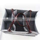 Nursery Storage Bin and Car Organizer for Diapers With Leather Handle thumbnail-5