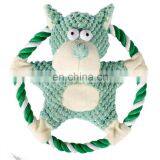 Hot Sale Cute Design Empty Boby Squeaky With Cotton Rope Plush Toy thumbnail-1