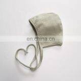 Organic Cotton Bonnet Hat Headband Set For Baby Boys Girls thumbnail-2