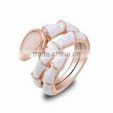 Shinning Luxury Male Muslim Ring Silver for Bridal Wedding Anillo Para Mujer Esposa Chicas Ninas Muchachas Casadas thumbnail-1