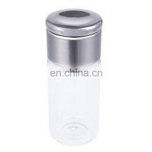 Business 450ml Double Wall High Borosilicate Glass Tea Infuser Drinking Water Bottle With Stainless Steel Strainer