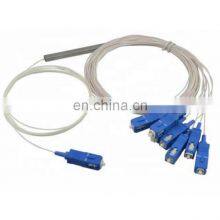 1x8 Optic Fiber Plc Splitter Stainess Tube With Connector