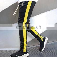 Summer Drawstring Trousers Zipper Double Pocket Long Men's Sports Casual Pants thumbnail-3