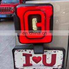 4x4 LED Taillight for Jeep Wrangler jk 07-17 Rear Lamp for Jeep jk Tail Light Offroad Accessories Maiker