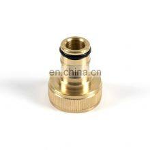 China Manufacturer Female and Male 3/4 Inch BSP Thread Brass Garden Hose Quick Connector for Water Gun thumbnail-2
