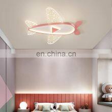 Hot Sell Lovely Dimmable Macron LED Plane Ceiling Light Cartoon Plane Shape Pendant Lamp For Kids Children Room thumbnail-4