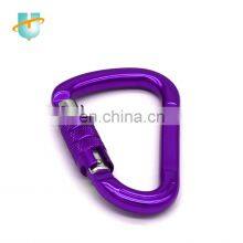 Aluminum Gold Black Carabiner Hook 25kn Custom LOGO Rescuing Mountain/rock Climbing Twist Locking Snap Karabiner thumbnail-5