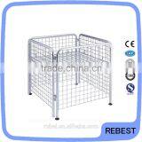 Two Tiers Wire Metal Promotion Cage