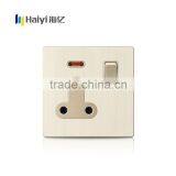Gold Color 1 Gang 15A Electrical Socket for Home Indoor Use thumbnail-1