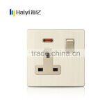 Gold Color 1 Gang 15A Electrical Socket for Home Indoor Use thumbnail-4